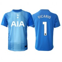 Koszulka piłkarska Tottenham Hotspur Guglielmo Vicario #1 Bramkarska Strój wyjazdowy 2025-26 tanio Krótki Rękaw